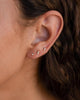 6 pcs Flat Back Earrings for Women Cartilage Helix Stud Ear Stack - view 2