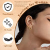 8 Pairs Gold Huggie Hoop Earrings for Women - view 4