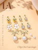Clip On Earrings for Women 14K Gold Plated Clip Earrings Non Pierced - view 7