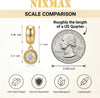 Trendy Gold Dangle Earrings for Women, Chunky Statement CZ Hoops - view 6