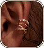 Ear Cuff Earrings for Women Non Piercing, Dainty 14K Gold Plated Chain Cartilage Earrings Set Gold Statement Cuff Earring Stack Fashion Cartilage - ear cuff1-Gold