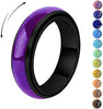 Mood Fidget Ring for Women Teens - 6mm Stainless Steel Temperature Sensative Color Changing Spin Rings for Anxiety Relief Mood Jewelry - main view