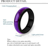 Mood Fidget Ring for Women Teens - 6mm Stainless Steel Temperature Sensative Color Changing Spin Rings for Anxiety Relief Mood Jewelry - view 2