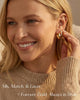 9 Pairs Gold Huggie Hoop Earrings for Women, 14K Gold Plated Stackable Set - view 4