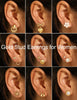 75 Pairs Gold Stud Earrings Set for Women, Trendy Pearl Cubic Zirconia Multiple Piercings Earrings Packs, Stud Hoops Earrings for Gift Jewelry - view 3
