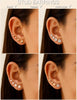75 Pairs Gold Stud Earrings Set for Women, Trendy Pearl Cubic Zirconia Multiple Piercings Earrings Packs, Stud Hoops Earrings for Gift Jewelry - view 4