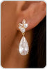 Dangle Earrings for Women – 14K Gold Plated/Silver Drop Earrings Sparkly CZ Dangle Earrings Elegant Dangling Earrings for Wedding Bridal Prom Jewelry - 7-Dangle CZ Gold