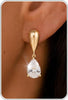 Dangle Earrings for Women – 14K Gold Plated/Silver Drop Earrings Sparkly CZ Dangle Earrings Elegant Dangling Earrings for Wedding Bridal Prom Jewelry - 6-Dangle CZ Gold
