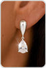Dangle Earrings for Women – 14K Gold Plated/Silver Drop Earrings Sparkly CZ Dangle Earrings Elegant Dangling Earrings for Wedding Bridal Prom Jewelry - 6-Dangle CZ Silver