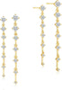 Dangle Earrings for Women – 14K Gold Plated/Silver Drop Earrings Sparkly CZ Dangle Earrings Elegant Dangling Earrings for Wedding Bridal Prom Jewelry - 8-Dangle CZ Gold
