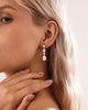 Dangle Earrings for Women – 14K Gold Plated/Silver Drop Earrings Sparkly CZ Dangle Earrings Elegant Dangling Earrings for Wedding Bridal Prom Jewelry - view 3
