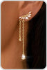 Dangle Earrings for Women – 14K Gold Plated/Silver Drop Earrings Sparkly CZ Dangle Earrings Elegant Dangling Earrings for Wedding Bridal Prom Jewelry - 4-Dangle CZ Gold
