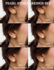 14K Gold Plated Pearl Earrings for Women Flat Back Stud - view 4