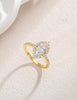 3CT Oval Cut CZ Engagement Rings for Women Halo Wedding Band - view 3