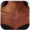 Layered Gold Necklaces for Women with 14K Plated Gold Sterling Silver Plated Dainty Pendant Necklace Set with Cubic Zirconia Stackable Chain Choker - C-N0565-CZ