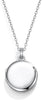 Love Heart Locket 14K Gold Filled Oval Circle Rectangle Lockets that Hold Pictures Necklace for Women - SilverCircle