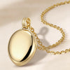 Love Heart Locket 14K Gold Filled Oval Circle Rectangle Lockets that Hold Pictures Necklace for Women - view 2