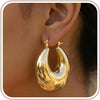 4 Pair Small Gold Hoop Earrings for Women Sensitive Ears - 14k Real Gold Plated Hoops Zirconia Cartilage Huggie Earrings Set Helix Piercing Earring - T1908 Hoop Gold