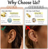 4 Pair Small Gold Hoop Earrings for Women Sensitive Ears - 14k Real Gold Plated Hoops Zirconia Cartilage Huggie Earrings Set Helix Piercing Earring - view 3
