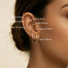4 Pair Small Gold Hoop Earrings for Women Sensitive Ears - 14k Real Gold Plated Hoops Zirconia Cartilage Huggie Earrings Set Helix Piercing Earring - view 4