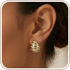 4 Pair Small Gold Hoop Earrings for Women Sensitive Ears - 14k Real Gold Plated Hoops Zirconia Cartilage Huggie Earrings Set Helix Piercing Earring - 1946 Ball Gold