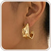 4 Pair Small Gold Hoop Earrings for Women Sensitive Ears - 14k Real Gold Plated Hoops Zirconia Cartilage Huggie Earrings Set Helix Piercing Earring - 1947 Hoop Gold