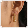 4 Pair Small Gold Hoop Earrings for Women Sensitive Ears - 14k Real Gold Plated Hoops Zirconia Cartilage Huggie Earrings Set Helix Piercing Earring - 1943 Hoop Gold