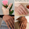 Stackable Rings, Two Tone CZ Eternity Band Set - view 4