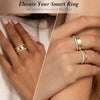 Stackable Rings, Two Tone CZ Eternity Band Set - view 6