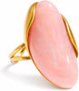 Colorful Chunky Statement Rings for Women Large Acrylic Resin Jewelry - Pink