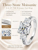 3 Stone Moissanite Engagement Rings for Women, Wedding Promise Ring - view 2