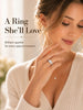 3 Stone Moissanite Engagement Rings for Women, Wedding Promise Ring - view 3