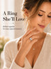 Heart Moissanite Promise Rings for Her, Engagement Rings for Women - view 3