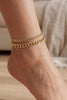 Chunky Ankle Bracelets for Women, Dainty Layered Anklet for Women Adjustable Cuban Set Stackable Cute Summer Beach Jewelry Gift - view 2