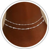 Ankle Bracelets for Women 14K Silver Plated Layered Chain Anklets - main view