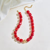 Colorful Chunky Necklaces for Women Multicolor Large Square Resin Beads Necklace Boho Chunky Statement Choker Necklaces Y2K Summer Jewelry - view 3