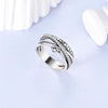 S925 Sterling Silver Ring Multi-layered Interlaced Heart-shaped Band - view 6