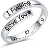 925 Sterling Silver Inspirational Rings for Women Hope Rings Encouragement Jewelry - main view