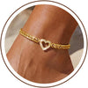 Gold Ankle Bracelets for Women, 14K Plated Chunky Chain Anklets - main view