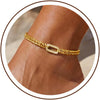 Gold Ankle Bracelets for Women, 14K Plated Chunky Chain Anklets - Gold-C
