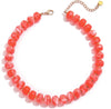 Beaded Necklace for Women Statement Chunky Resin Bead Necklace Trendy Boho Summer Necklaces Jewelry Gifts - Orange