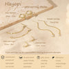 Gold Earring Stacks for Women, Dainty Chain Dangle Threader Earrings Set - view 4