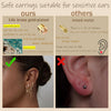 Gold Earring Stacks for Women, Dainty Chain Dangle Threader Earrings Set - view 6