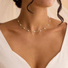 Gold Pearl Necklaces for Women - White Pearls Jewelry Gifts Wedding Bride Jewelry - view 2