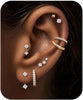 8 Pairs Earrings Jackets for Women - main view