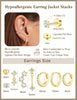 8 Pairs Earrings Jackets for Women - view 3
