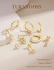 8 Pairs Earrings Jackets for Women - view 6
