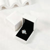 925 Sterling Silver Moonstone Ring with Cubic Zirconia Accents White Gold Plated Marquise-Cut Solitaire Moonstone Women's Promise Ring Size 6-10 - view 4
