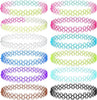 12 PCS Tattoo Choker Set, Stretchy 90s Choker Necklace, Adjustable Retro Y2k Gothic Grunge Chokers Jewelry Accessories - 12 Colors-b,12Pcs