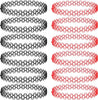 12 PCS Tattoo Choker Set, Stretchy 90s Choker Necklace, Adjustable Retro Y2k Gothic Grunge Chokers Jewelry Accessories - Black,Red,12Pcs